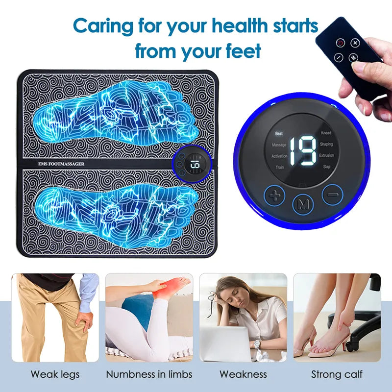 Electric EMS Foot Massager Pad