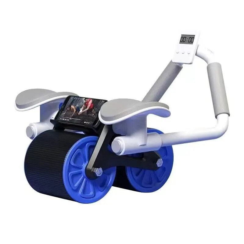 Automatic rebound ab roller wheel