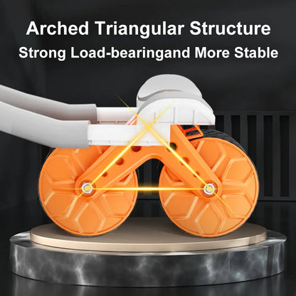 Automatic rebound ab roller wheel