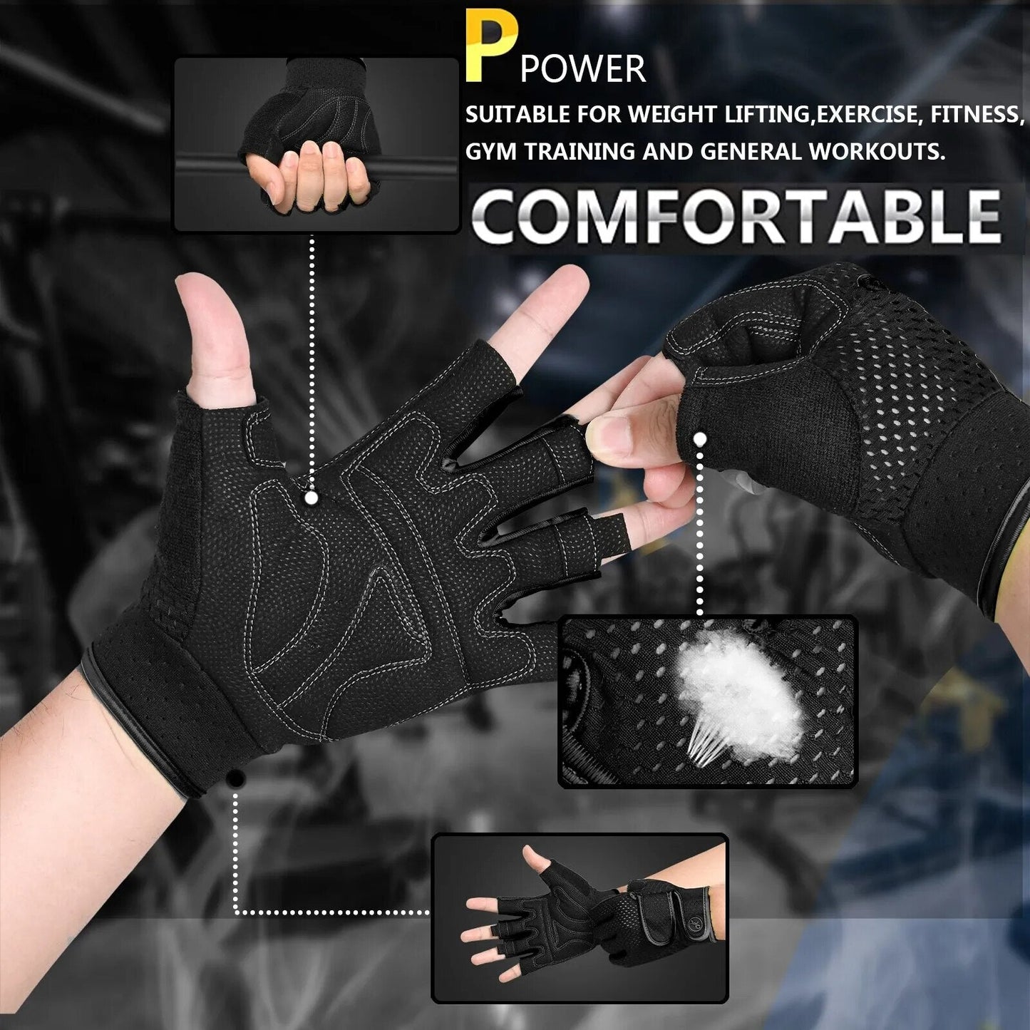 Men Workout Gym Gloves