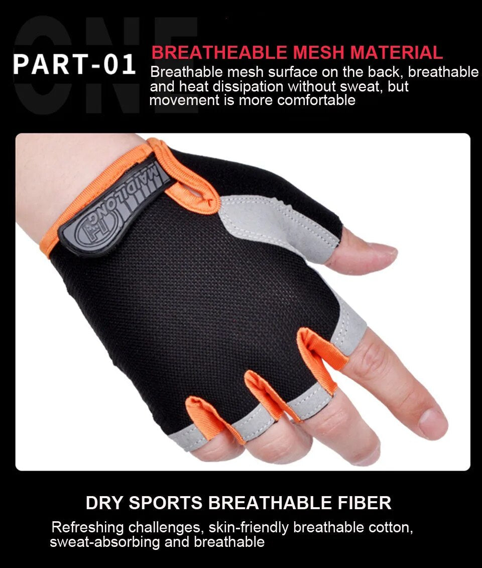 Anti-slip Men Half Finger Gloves